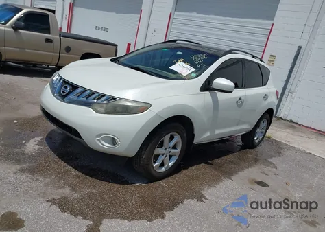2010 Nissan Murano Sl z USA, uszkodzony, nr VIN JN8AZ1MU9AW002524